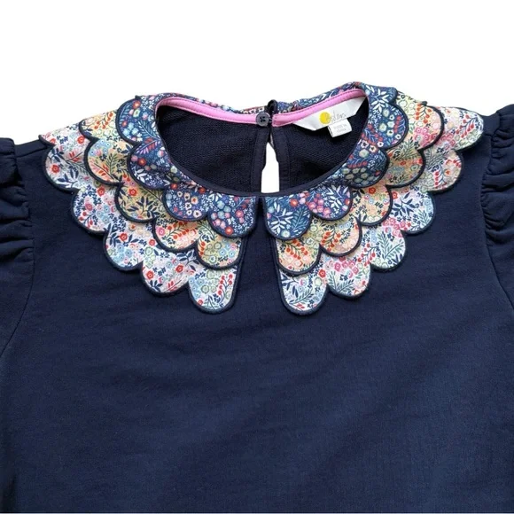 Boden Hattie Collar Sweatshirt Size 12 - Picture 7 of 12